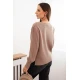 Moteriškas šviesiai rudos spalvos megztinis Biank Moteriški megztiniai