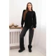 Moteriškas juodos spalvos megztinis Biank Moteriški megztiniai