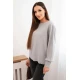 Moteriškas pilkos spalvos megztinis Biank Moteriški megztiniai