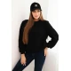 Moteriškas juodos spalvos megztinis Kaja Moteriški megztiniai