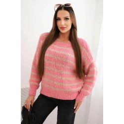 Moteriškas rožinis megztinis Soft