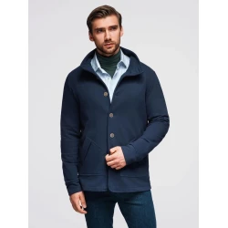 Vyriškas tamsiai mėlynas džemperis Leo