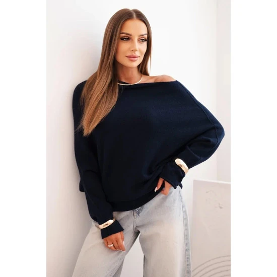 Moteriškas tamsiai mėlynas megztinis Anit Moteriški megztiniai