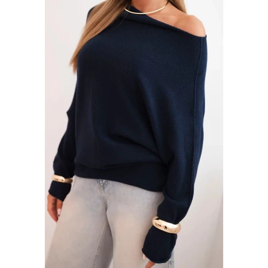 Moteriškas tamsiai mėlynas megztinis Anit Moteriški megztiniai