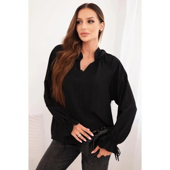 Moteriška juoda palaidinė Milan Palaidinės