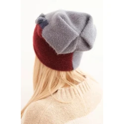 Moteriška pilkos spalvos kepurė Rose