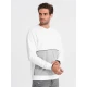 Vyriškas baltos/pilkos spalvos džemperis Tomson Džemperiai be gobtuvo