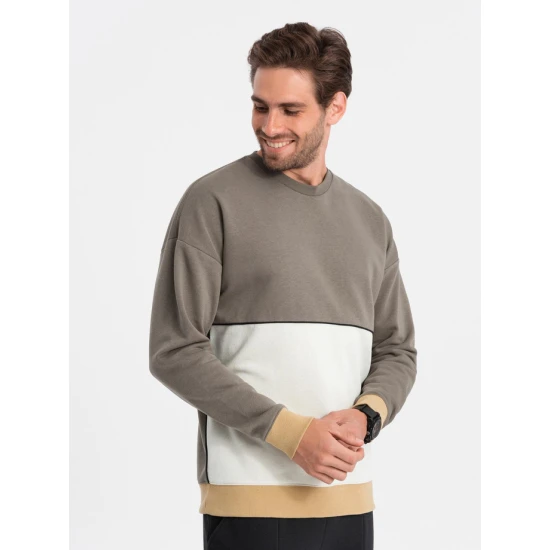 Vyriškas chaki spalvos džemperis Tomson Džemperiai be gobtuvo