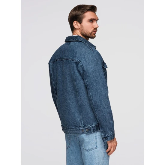 Vyriška mėlyna džinsinė striukė Auger Rudeninės / Pavasarinės