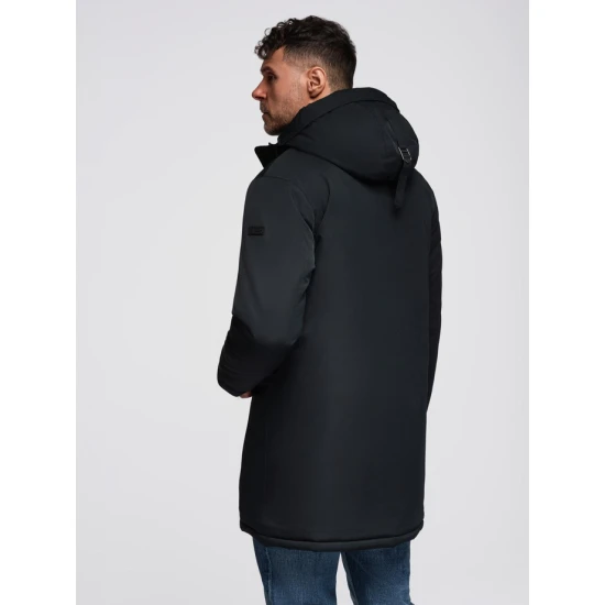 Vyriška ilga juodos spalvos striukė Fend Vyriškos Striukės ir Paltai