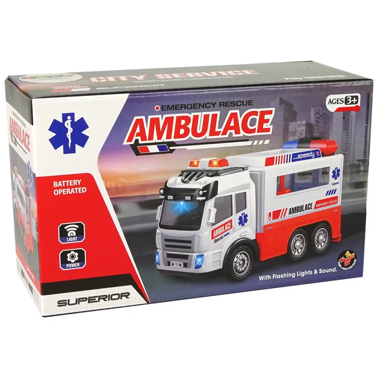 Ambulanssi valoefektillä Yrityksen autot