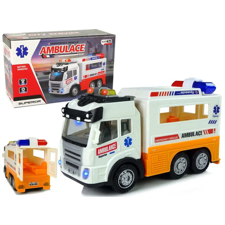 Ambulanssi valoefektillä Yrityksen autot