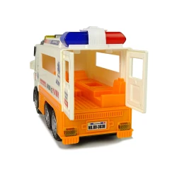 Greitosios pagalbos automobilis su šviesos efektu