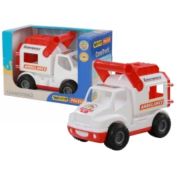 Baltas greitosios pagalbos automobilis