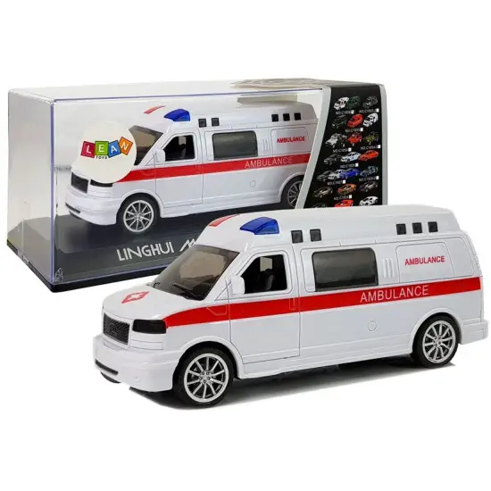Greitosios pagalbos automobilis su garso ir šviesos efektais Tarnybiniai automobiliai