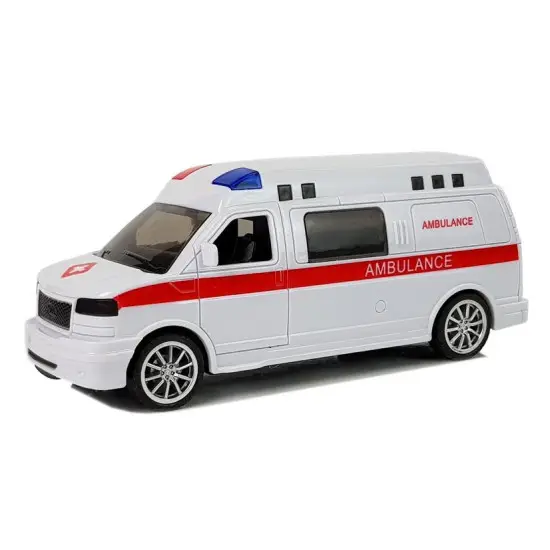 Greitosios pagalbos automobilis su garso ir šviesos efektais Tarnybiniai automobiliai