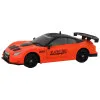 Nuotoliniu būdu valdomas sportinis automobilis R/C 1:24 oranžinės spalvos keičiamais ratais Radijo bangomis valdomi žaislai