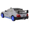 Nuotoliniu būdu valdomas sportinis automobilis R/C 1:24 pilkos spalvos keičiamais ratais Radijo bangomis valdomi žaislai