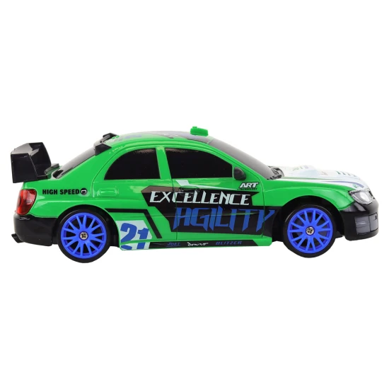 Nuotoliniu būdu valdomas sportinis automobilis R/C 1:24 Žalia keičiami ratai Radijo bangomis valdomi žaislai