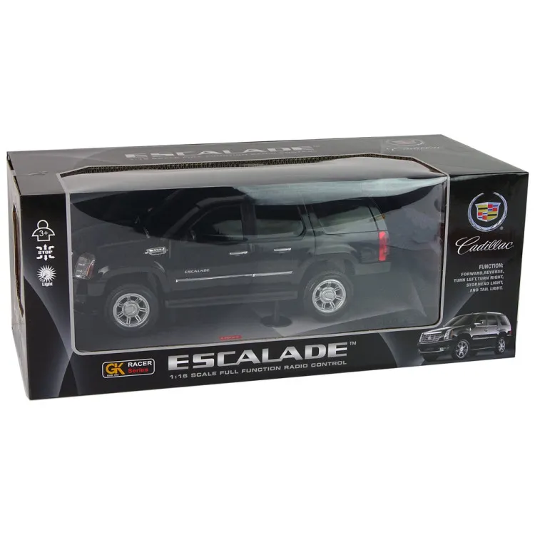 Cadillac Escalade R/C automobilis Juodos šviesos Garsas 1:16 Radijo bangomis valdomi žaislai