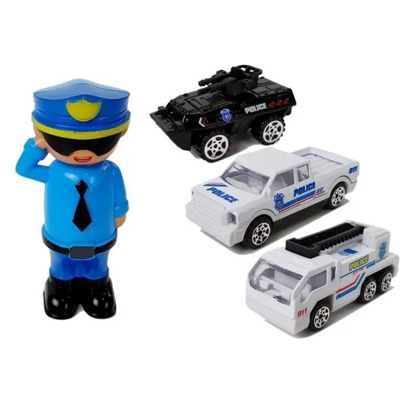 Poliisiauto, jossa on Yrityksen autot