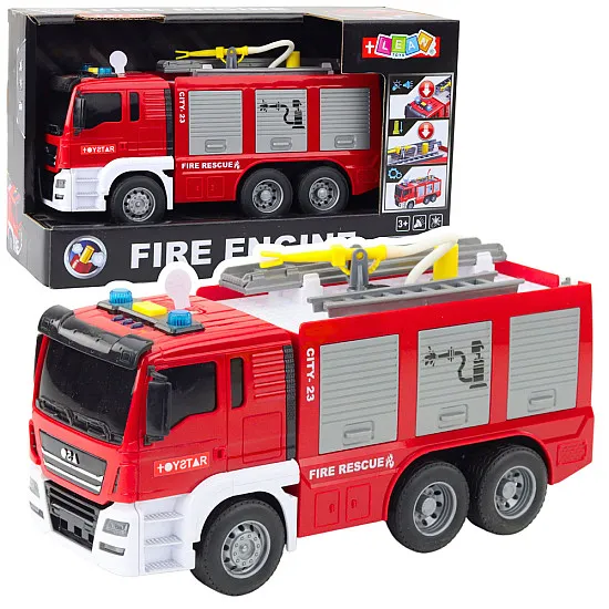 Toy fire truck with light and sound effects Company cars
