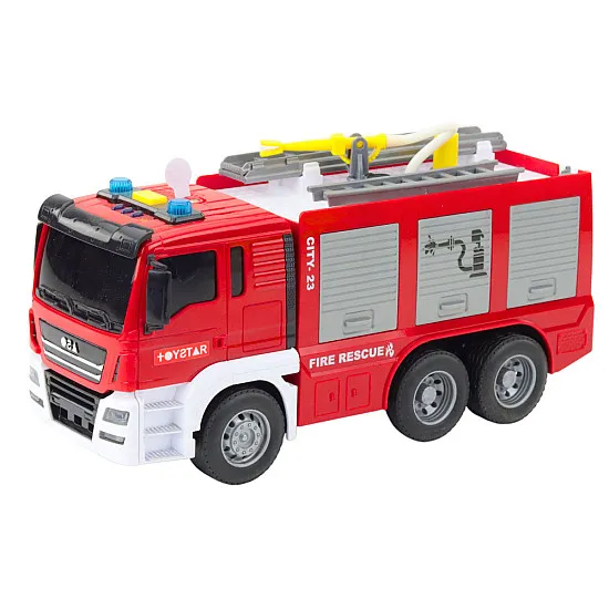 Toy fire truck with light and sound effects Company cars