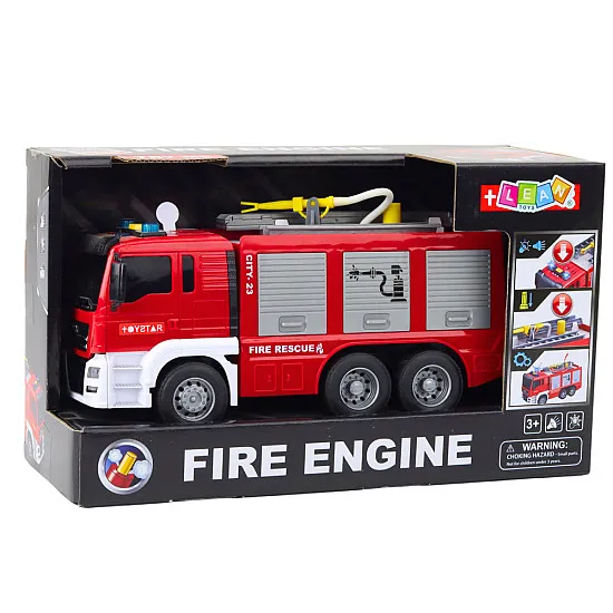 Toy fire truck with light and sound effects Company cars