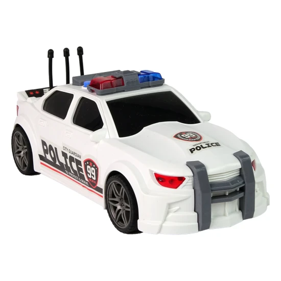 Baltas sportinis policijos automobilis Tarnybiniai automobiliai