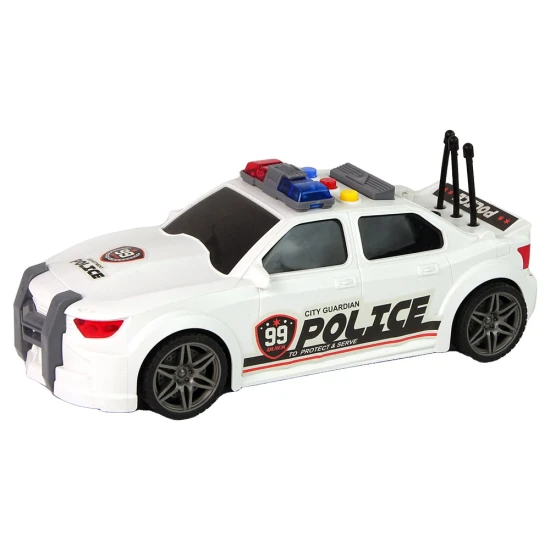 Baltas sportinis policijos automobilis Tarnybiniai automobiliai