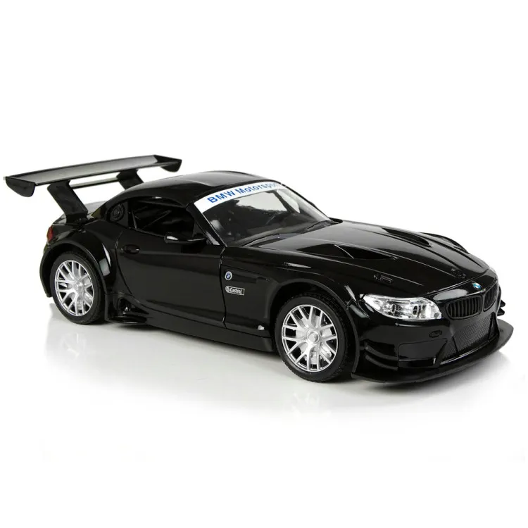 Sportinis automobilis R/C 1:18 BMW Z4 GT3 juodas 2.4 G žibintai Radijo bangomis valdomi žaislai