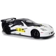 Lenktyninis sportinis automobilis R/C 1:18 Corvette C6.R baltas 2.4 G žibintai Radijo bangomis valdomi žaislai