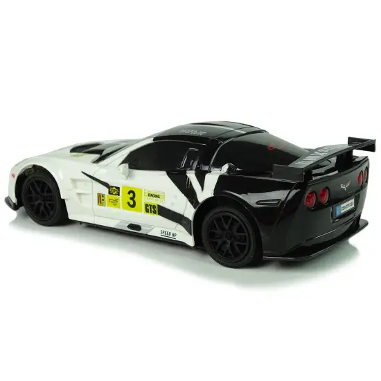 Sportinis automobilis R/C 1:24 Corvette C6.R baltoas 2.4 G žibintai Radijo bangomis valdomi žaislai