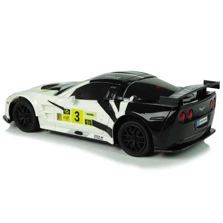 Samochód sportowy R/C 1:24 Corvette C6.R białe reflektory 2.4 G Zabawki sterowane radiowo