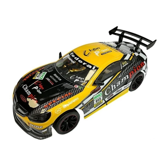 2,4 GHz sporto nuotoliniu būdu valdomas automobilis geltonos spalvos Radijo bangomis valdomi žaislai