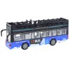 Mėlynas dviaukštis miesto autobusas Autobusai