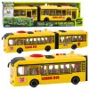 Żółty autobus szkolny z efektami świetlnymi i dźwiękowymi Autobusy