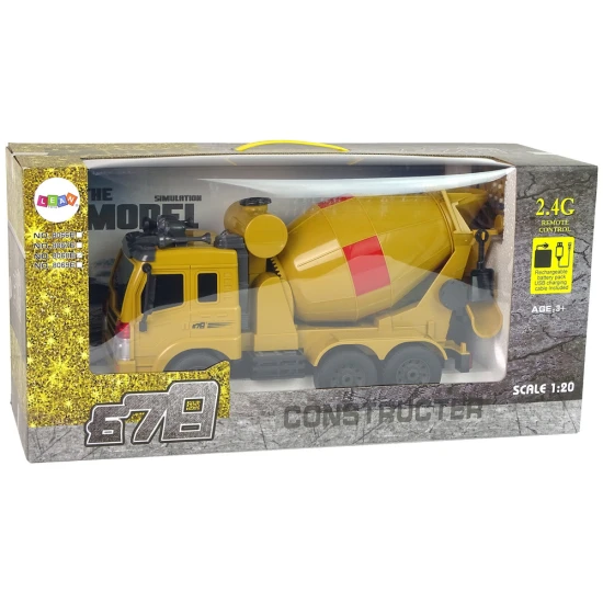 2.4G nuotoliniu būdu valdomas betono maišytuvas, besisukanti kriaušė 1:20 Priedai Radijo bangomis valdomi žaislai