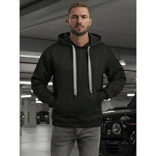 Men's black hooded jumper Race Hooded jumpers