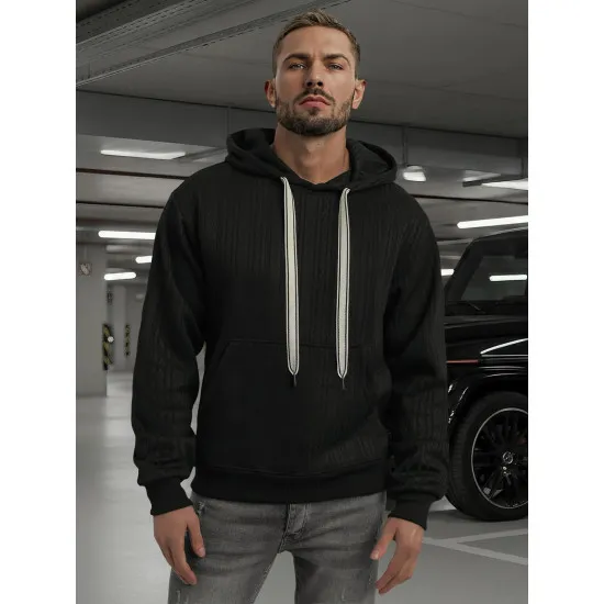 Men's black hooded jumper Race Hooded jumpers