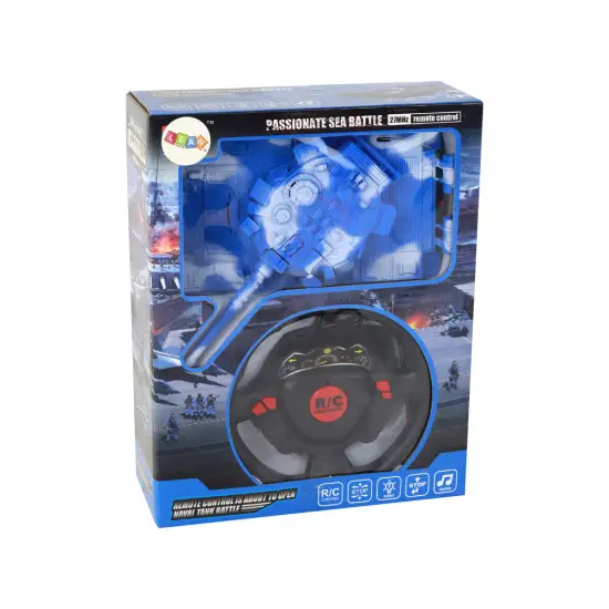 R/C tankas Nuotoliniu būdu valdomi žibintai garsas mėlyna 1:18 27MHz Radijo bangomis valdomi žaislai