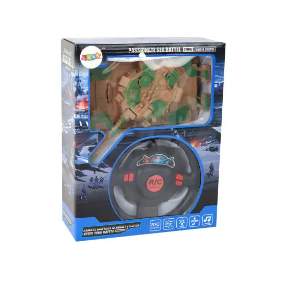 R / C rezervuaras Nuotoliniu būdu valdomas šviesos garsas smėlis 1:18 27MHz Radijo bangomis valdomi žaislai