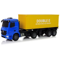 Didelis R/C sunkvežimis Mercedes Arocs Blue 1:20 Konteineris 58 cm ilgio