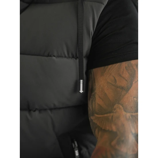 Vyriška tamsiai pilka liemenė Corles Liemenės