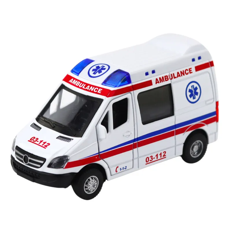 Geltonas greitosios pagalbos automobilis Tarnybiniai automobiliai