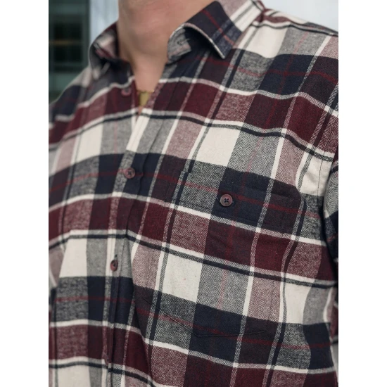 Vyriški bordo languoti marškiniai Marino Marškiniai