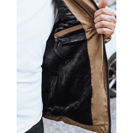 Vyriška žieminė šviesiai rudos spalvos striukė Nevan Striukės