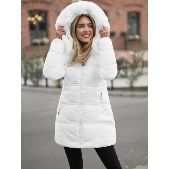 Naiste valge mantel Stel JS/16M9099/281Z