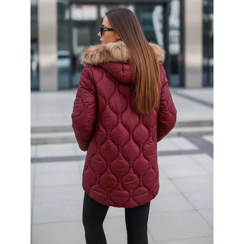 Moteriška bordo spalvos striukė Mona Moteriškos striukės