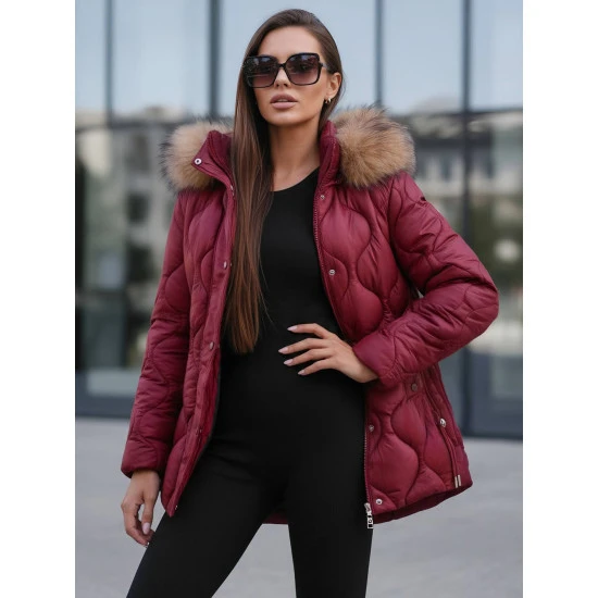 Moteriška bordo spalvos striukė Mona